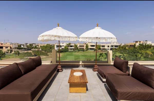 Rooftop terrace at the villa
